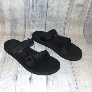 TEVA Universal Slide Black Sandals Womens Size 10